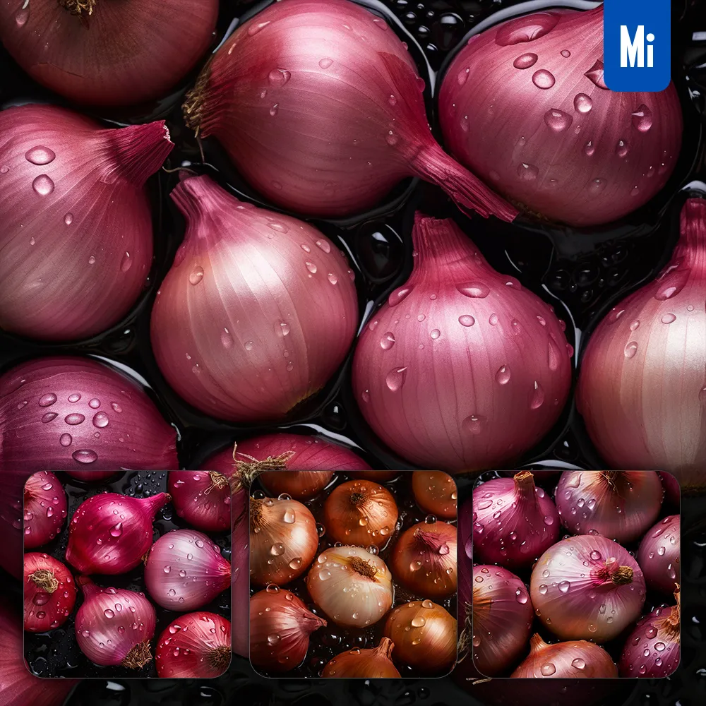 Midjourney Prompt Onion Fresh Water Drop Photography