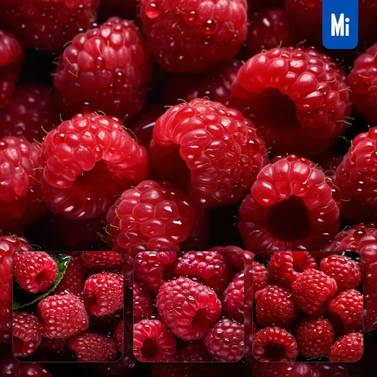 midjourney prompt raspberry fresh water drop photography