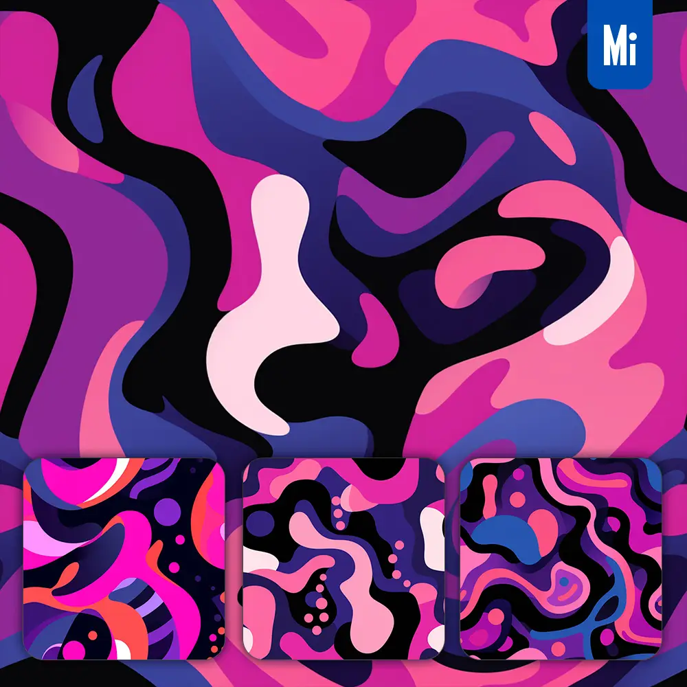 Midjourney Prompt Abstract Pink Purple Shape Background Wallpaper Pattern