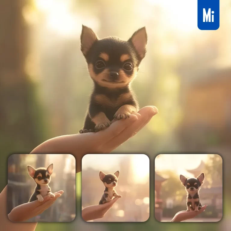 midjourney prompt dog puppy pup little light sunshine baby small tiny finger cute photography