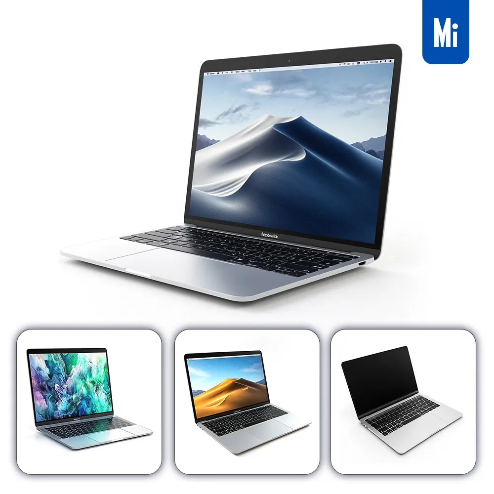 midjourney prompt laptop mockup macbook 3D website photography