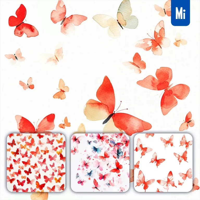 midjourney prompt watercolor butterfly drawing painting pattern illustration