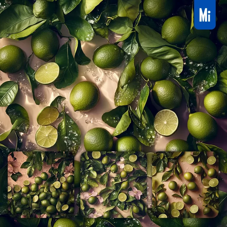 midjourney prompt lime green fresh water drop pink photography