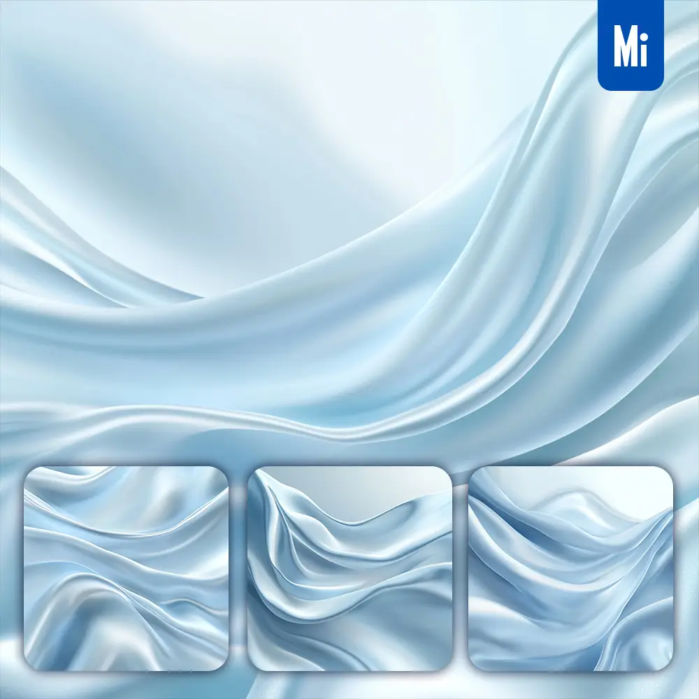 Midjourney Prompt Wallpaper Soft Silver Silk Curve